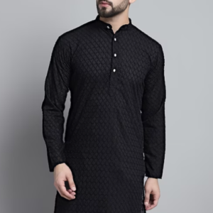 SOJANYA Ethnic Motifs Printed Mandarin Collar Straight Kurta